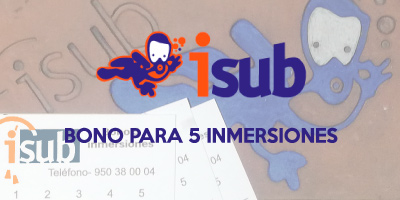 isub INMERSIONES 1 - Bono para 5 Inmersiones