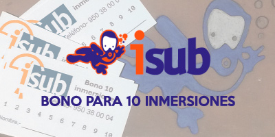 isub INMERSIONES 4 - Bono para 10 Inmersiones